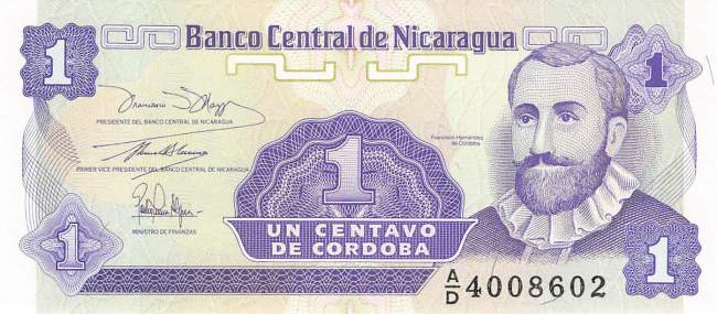1 Cordoba 1991 p167 Nicaragua